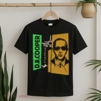 D B Cooper Skyjacker Hijack Retro 60s Style Graphic T-Shirt thumb 2