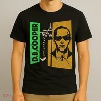 D B Cooper Skyjacker Hijack Retro 60s Style Graphic T-Shirt thumb 3