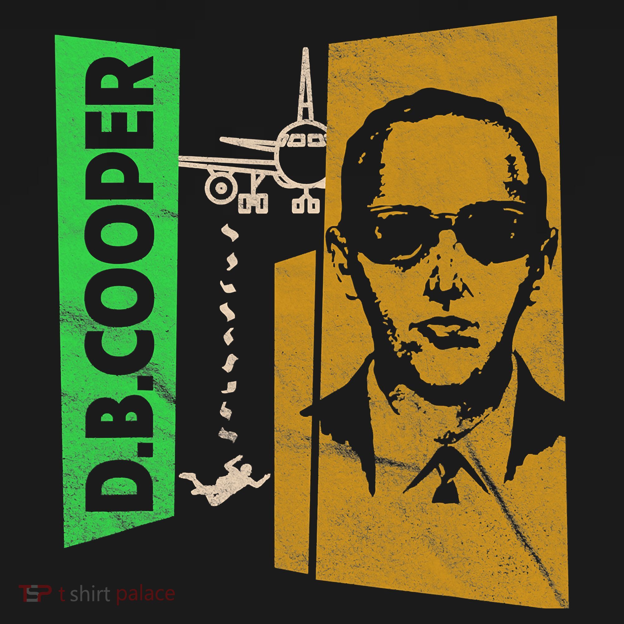 D B Cooper Skyjacker Hijack Retro 60s Style Graphic T-Shirt
