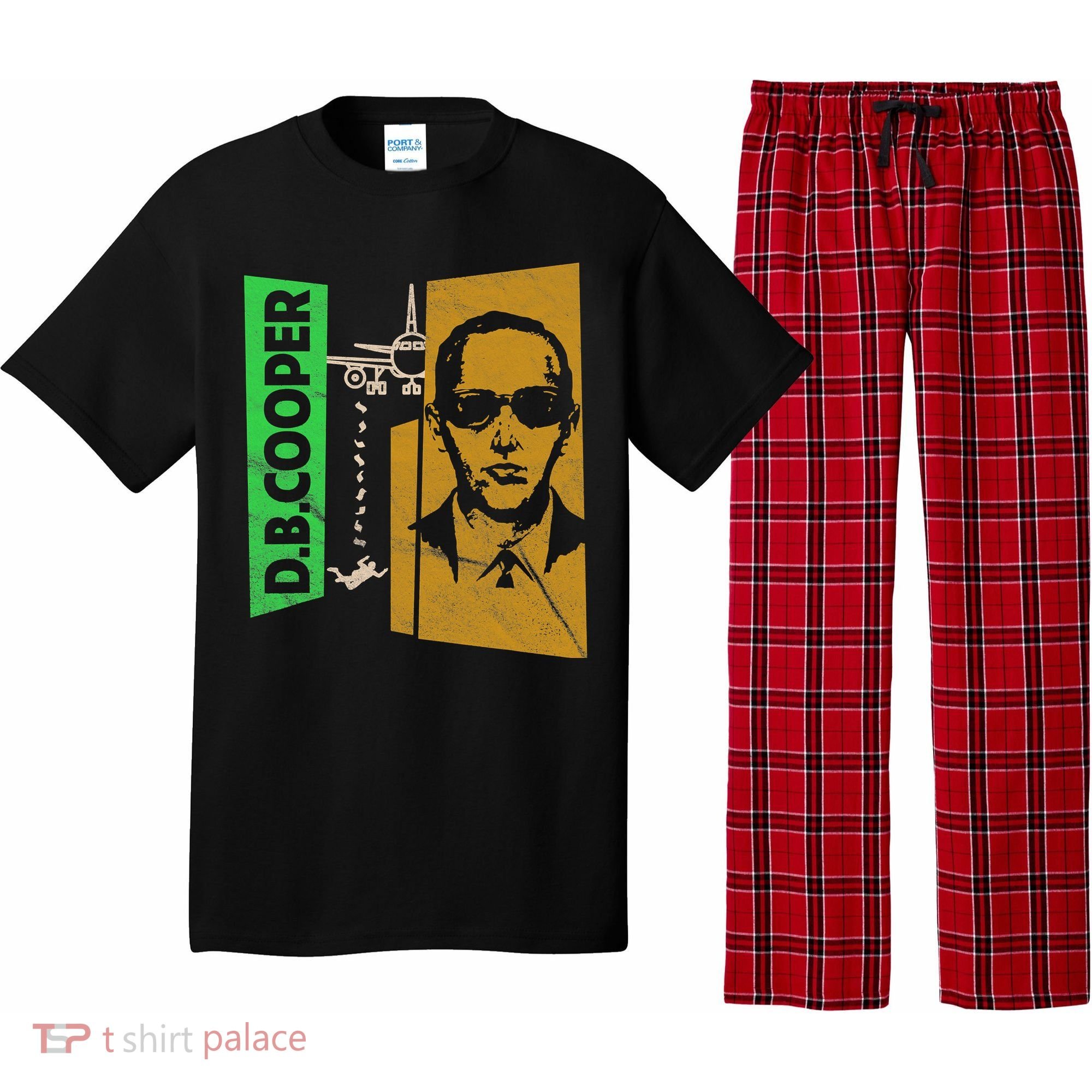D B Cooper Skyjacker Hijack Retro 60s Style Graphic Pajama Set