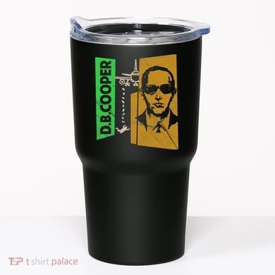 D B Cooper Skyjacker Hijack Retro 60s Style Graphic Tumbler