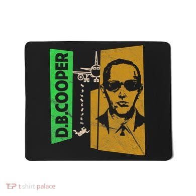 D B Cooper Skyjacker Hijack Retro 60s Style Graphic Mousepad