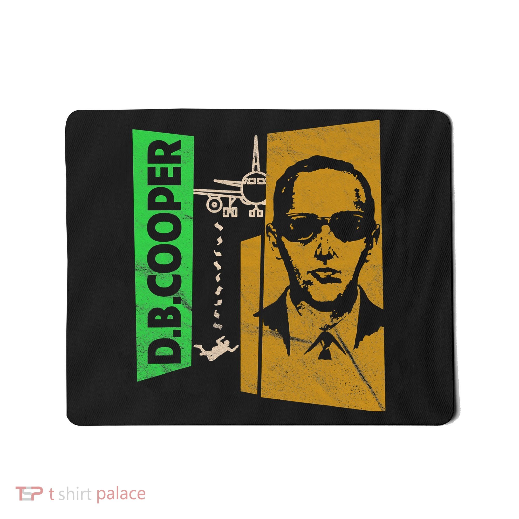 D B Cooper Skyjacker Hijack Retro 60s Style Graphic Mousepad