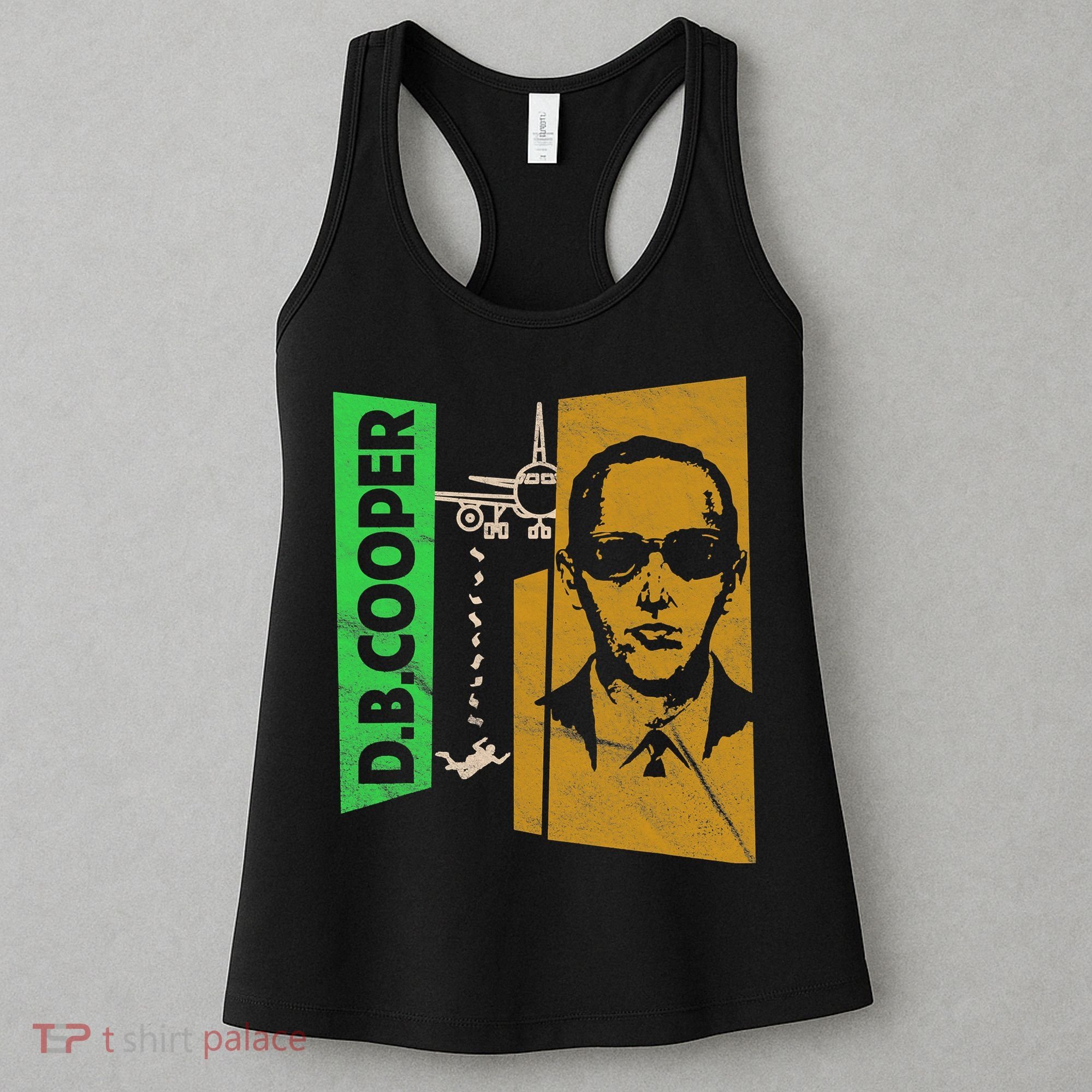D B Cooper Skyjacker Hijack Retro 60s Style Graphic Women's Tank Top