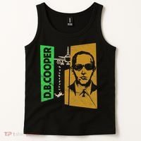 D B Cooper Skyjacker Hijack Retro 60s Style Graphic Tank Top thumb 2