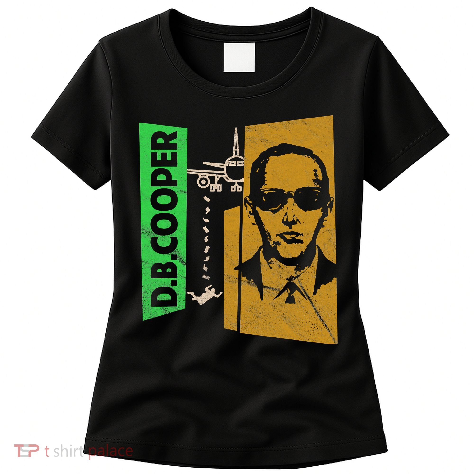 D B Cooper Skyjacker Hijack Retro 60s Style Graphic Women's T-Shirt
