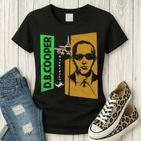 D B Cooper Skyjacker Hijack Retro 60s Style Graphic Women's T-Shirt thumb 3