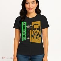D B Cooper Skyjacker Hijack Retro 60s Style Graphic Women's T-Shirt thumb 4