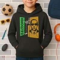 D B Cooper Skyjacker Hijack Retro 60s Style Graphic Kids Hoodie thumb 2