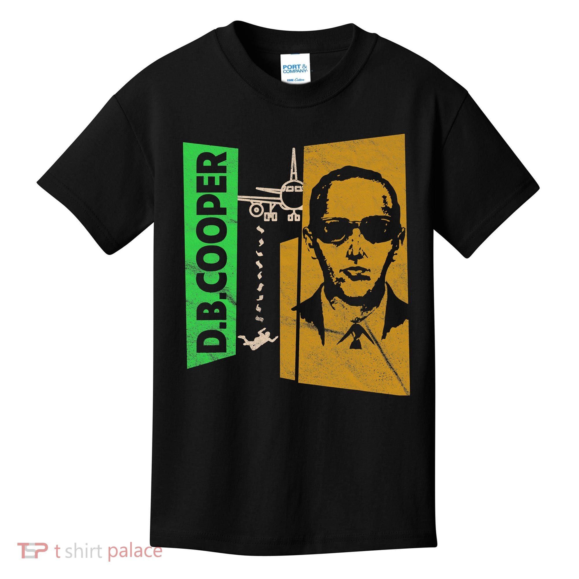 D B Cooper Skyjacker Hijack Retro 60s Style Graphic Kids T-Shirt