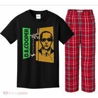 D B Cooper Skyjacker Hijack Retro 60s Style Graphic Kids Plaid Pajama Set thumb 0
