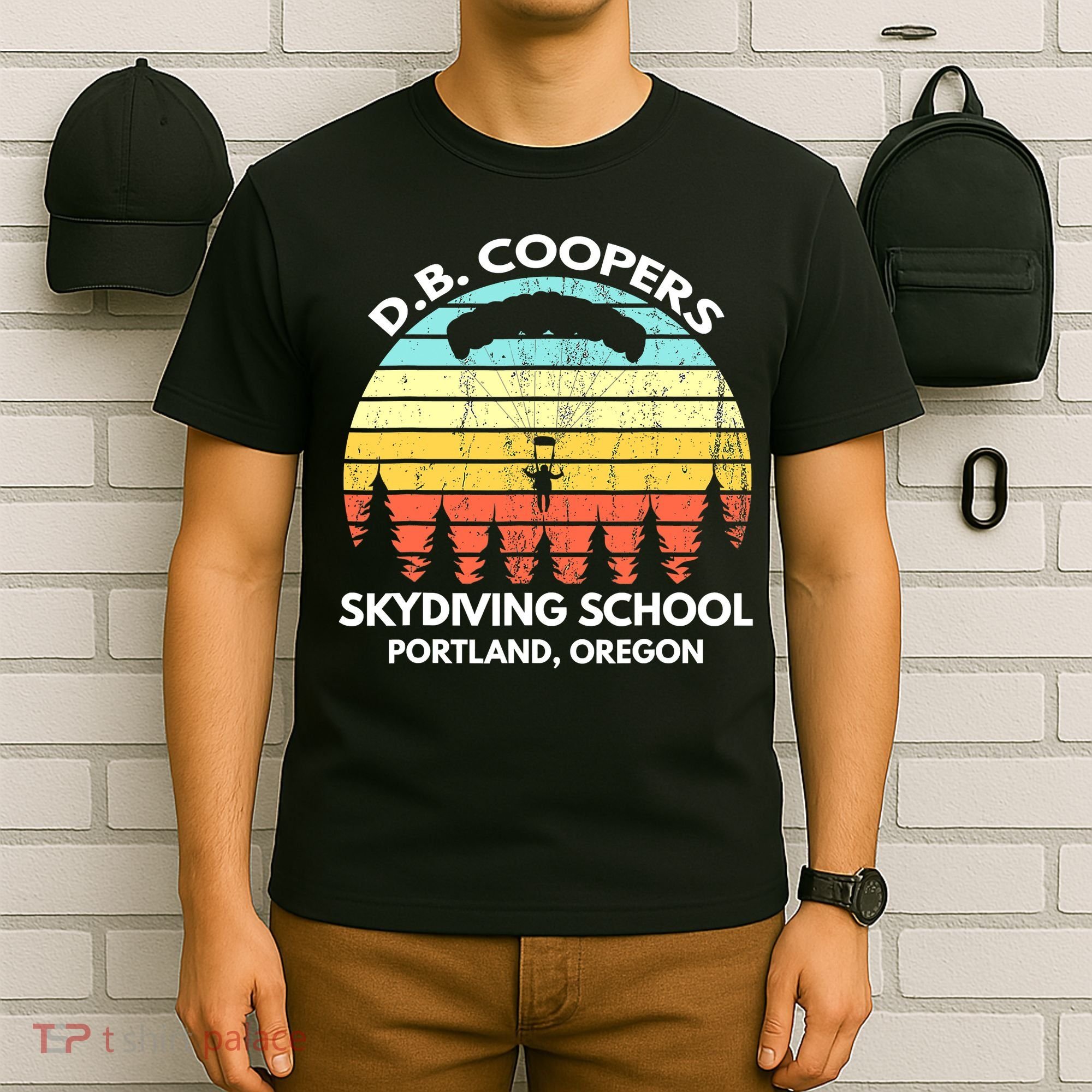 D B Coopers Skydiving School Portland Oregon Funny T-Shirt