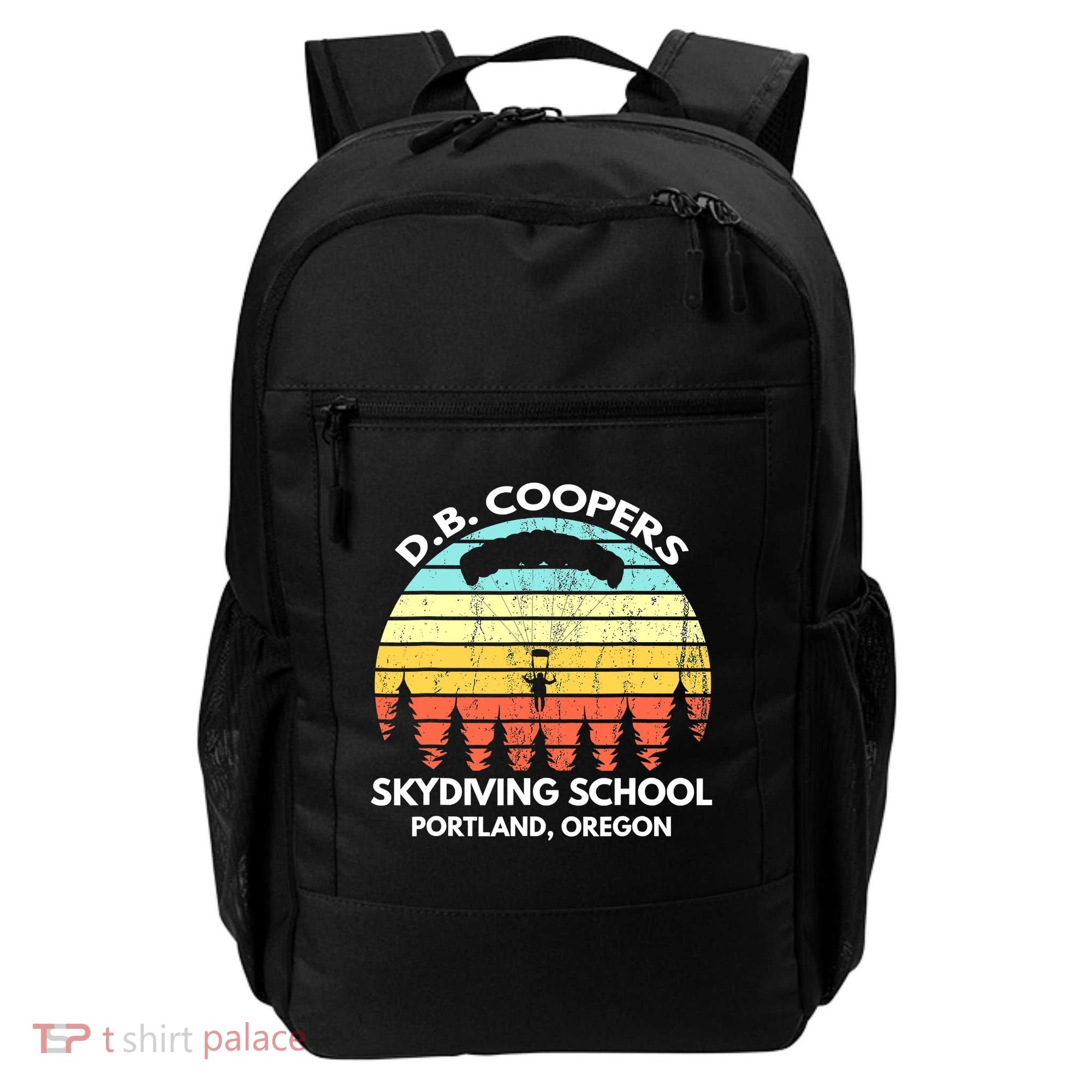D B Coopers Skydiving School Portland Oregon Funny Backpack