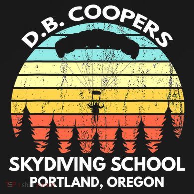 D B Coopers Skydiving School Portland Oregon Funny Button
