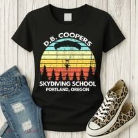 D B Coopers Skydiving School Portland Oregon Funny Women's T-Shirt thumb 3