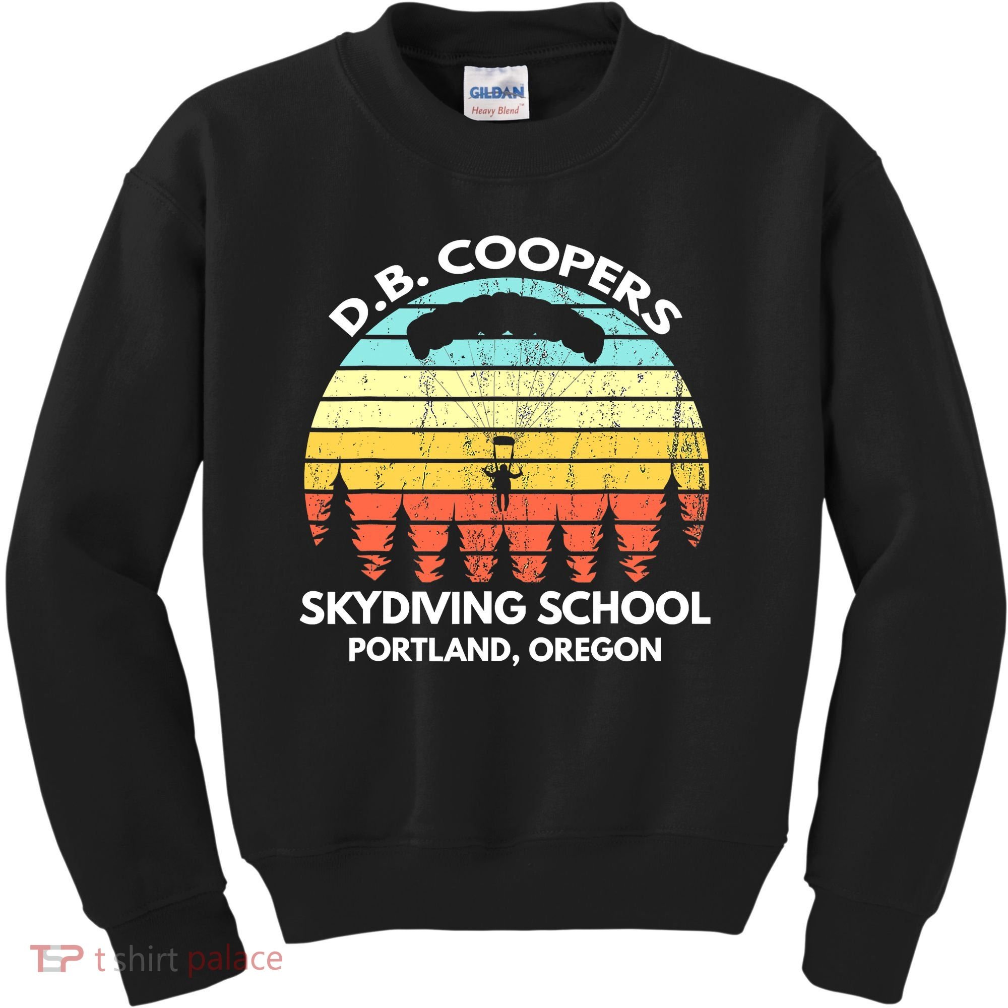 D B Coopers Skydiving School Portland Oregon Funny Kids Sweatshirt
