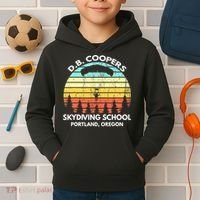 D B Coopers Skydiving School Portland Oregon Funny Kids Hoodie thumb 2