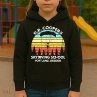 D B Coopers Skydiving School Portland Oregon Funny Kids Hoodie thumb 3