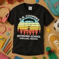 D B Coopers Skydiving School Portland Oregon Funny Kids T-Shirt thumb 3