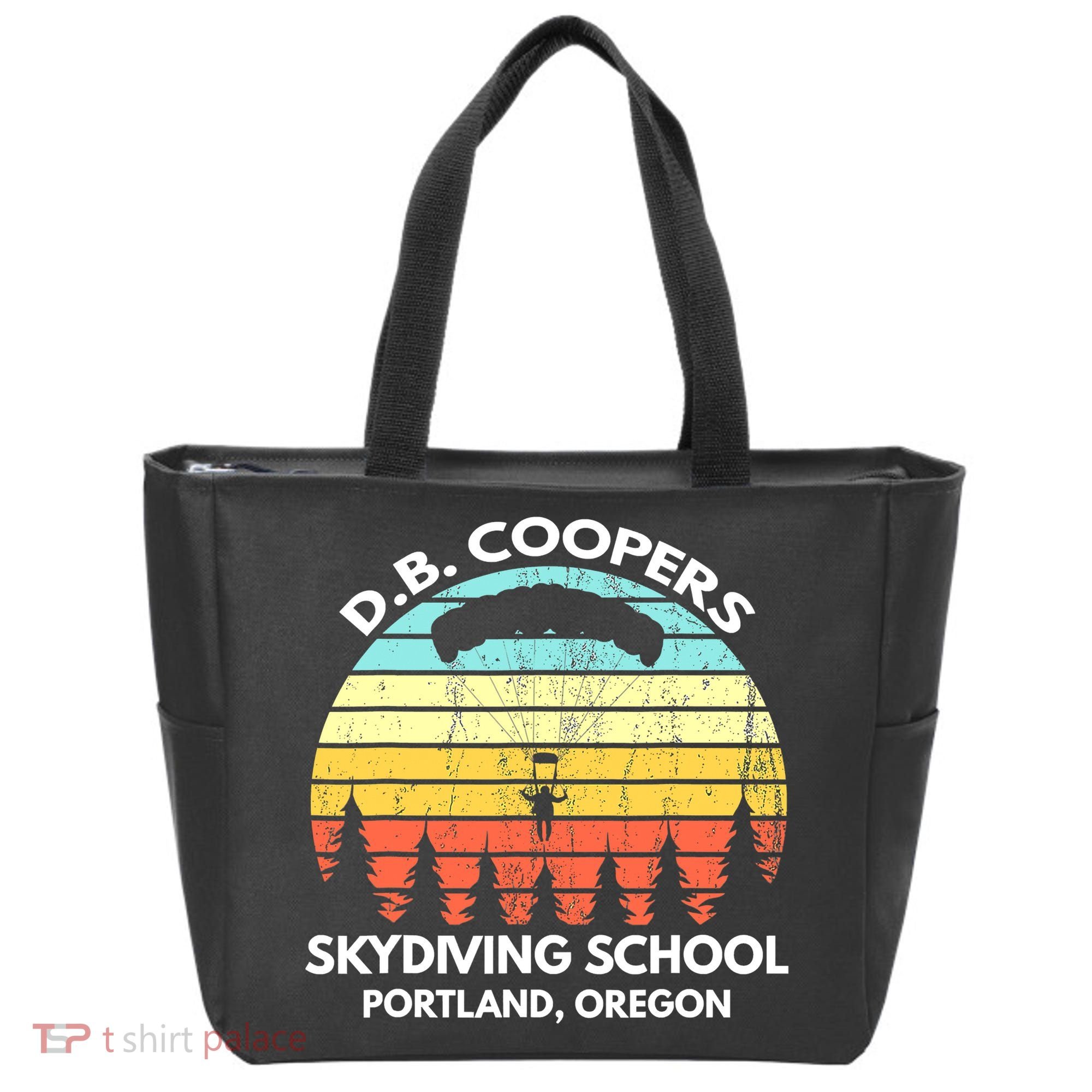 D B Coopers Skydiving School Portland Oregon Funny Tote Bag