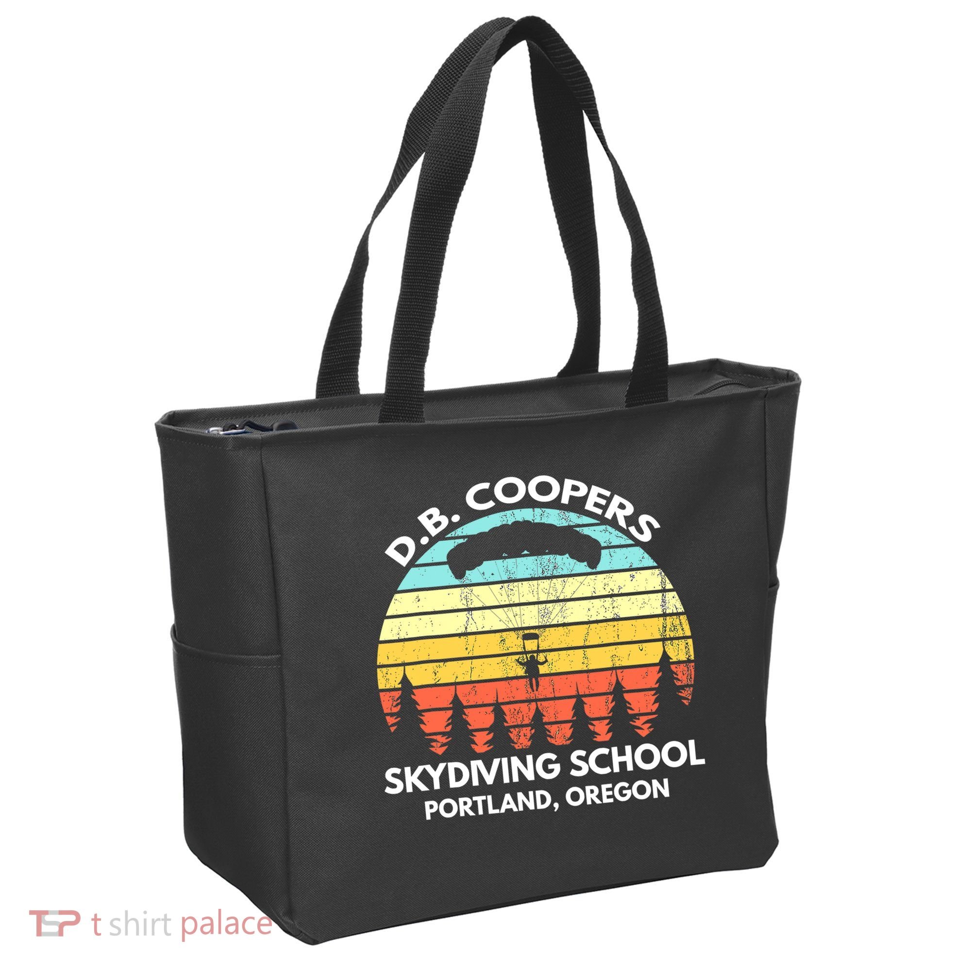 D B Coopers Skydiving School Portland Oregon Funny Tote Bag