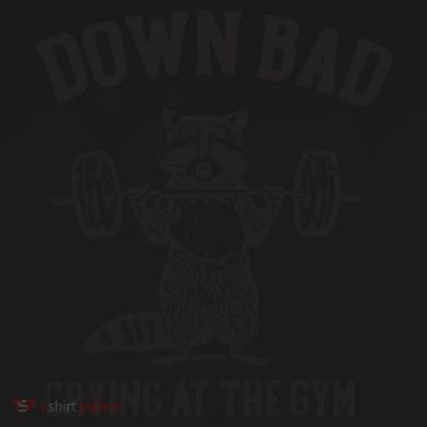 Down Bad Crying At The Gym Racoon Meme Ttpd Coaster