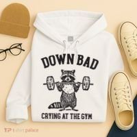 Down Bad Crying At The Gym Racoon Meme Ttpd Hoodie thumb 4