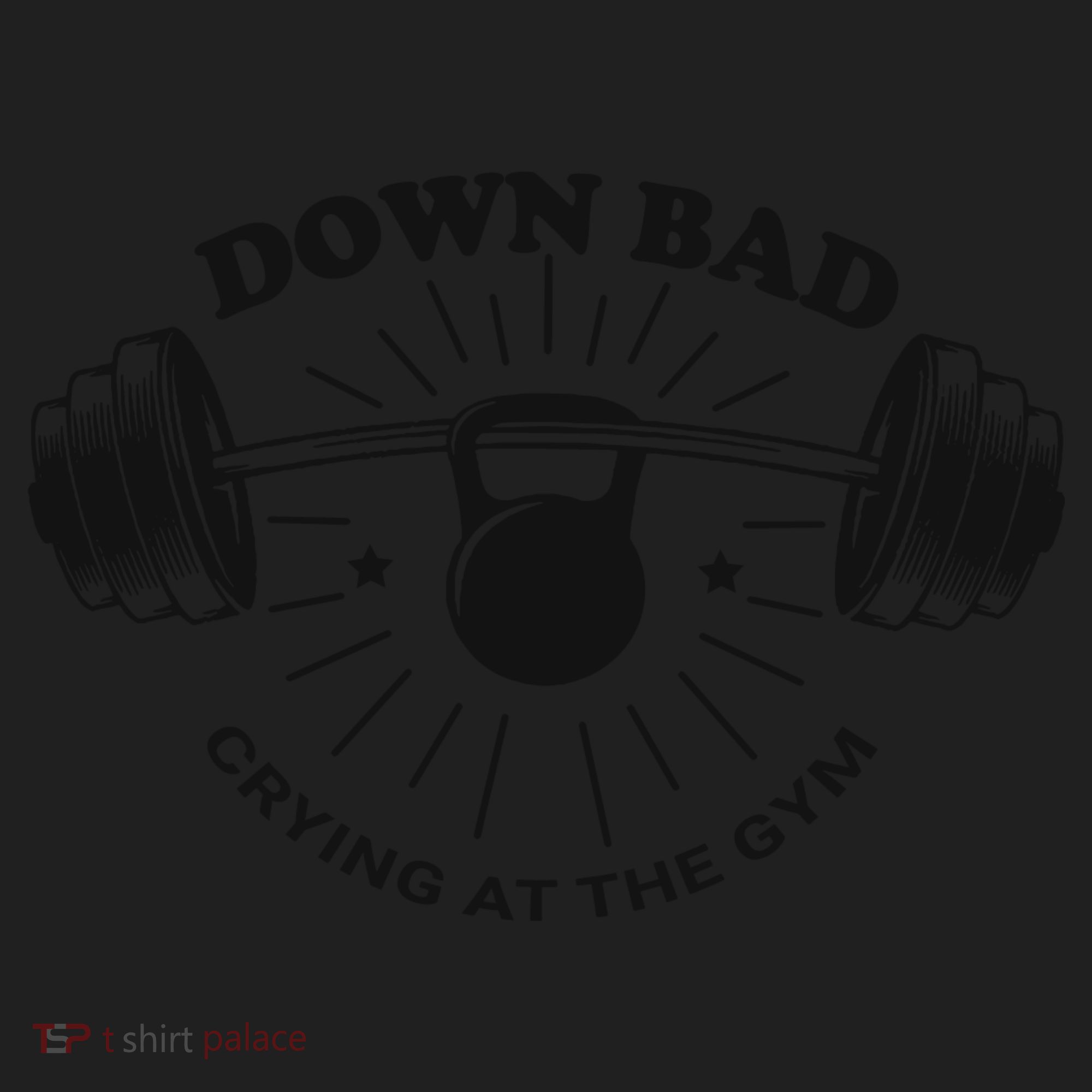 Down Bad Crying At The Gym Funny Workout Ttpd Women's Sweatshirt
