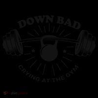 Down Bad Crying At The Gym Funny Workout Ttpd Coaster thumb 2