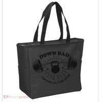 Down Bad Crying At The Gym Funny Workout Ttpd Tote Bag thumb 2
