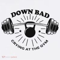 Down Bad Crying At The Gym Funny Workout Ttpd Apron thumb 3