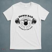 Down Bad Crying At The Gym Funny Workout Ttpd T-Shirt thumb 5