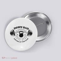 Down Bad Crying At The Gym Funny Workout Ttpd Button thumb 0