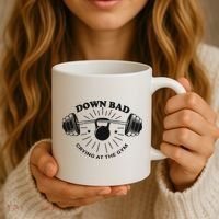 Down Bad Crying At The Gym Funny Workout Ttpd Coffee Mug thumb 3
