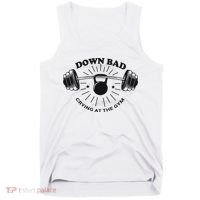 Down Bad Crying At The Gym Funny Workout Ttpd Tank Top thumb 0