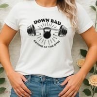 Down Bad Crying At The Gym Funny Workout Ttpd Women's T-Shirt thumb 2