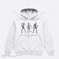 Dry Bones Come Alive Ezekiel 37 Funny Skeleton Hoodie thumb 0