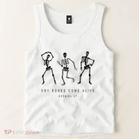 Dry Bones Come Alive Ezekiel 37 Funny Skeleton Tank Top thumb 2