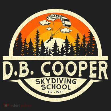 D B Coopers Skydiving School Portland Oregon Urban Oversized Heavyweight T-Shirt