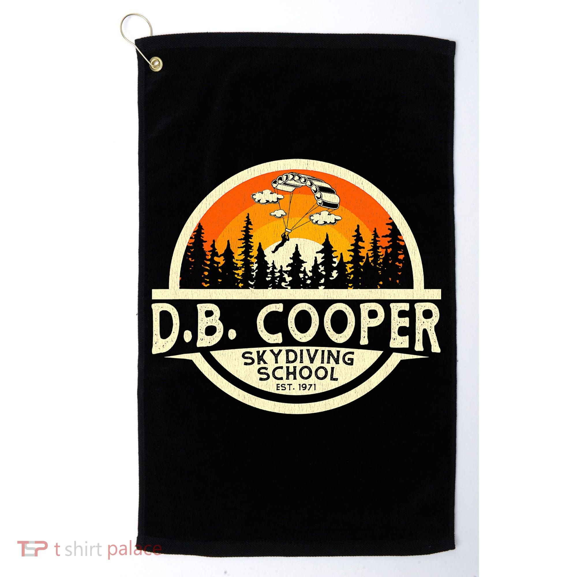 D B Coopers Skydiving School Portland Oregon Golf Towel