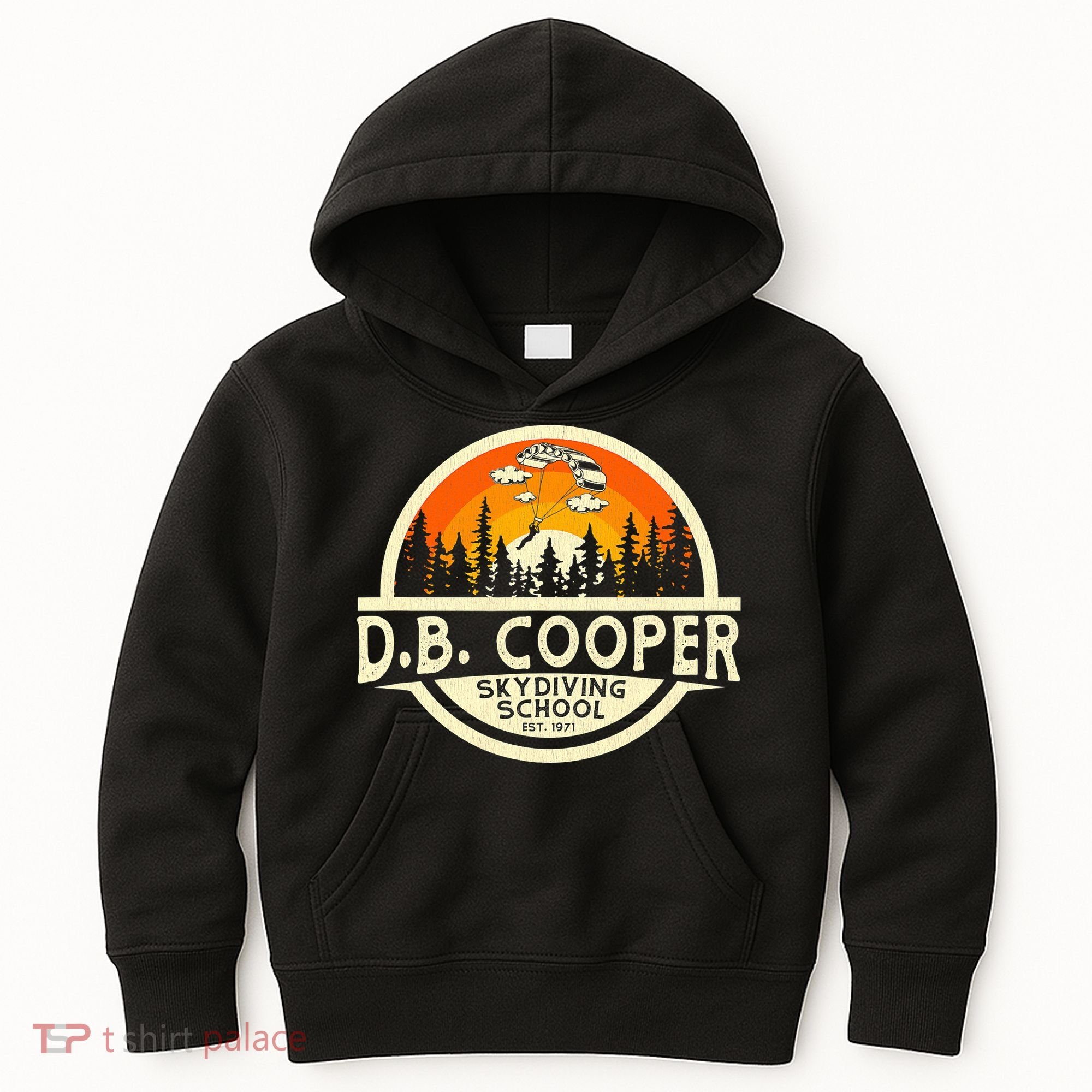 D B Coopers Skydiving School Portland Oregon Kids Hoodie
