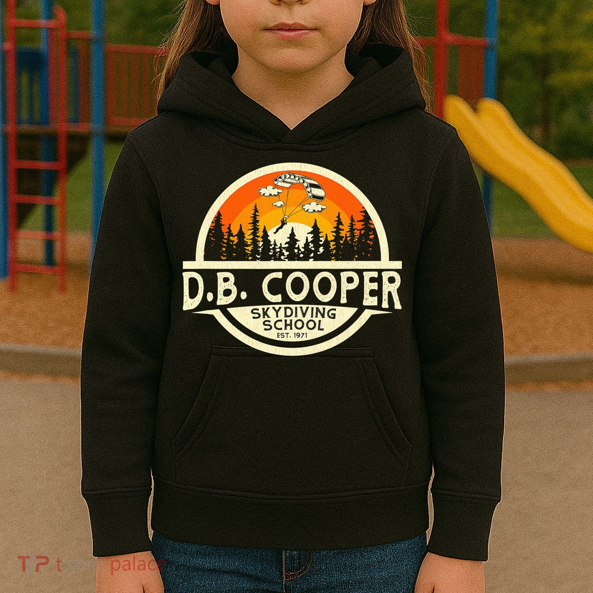 D B Coopers Skydiving School Portland Oregon Kids Hoodie