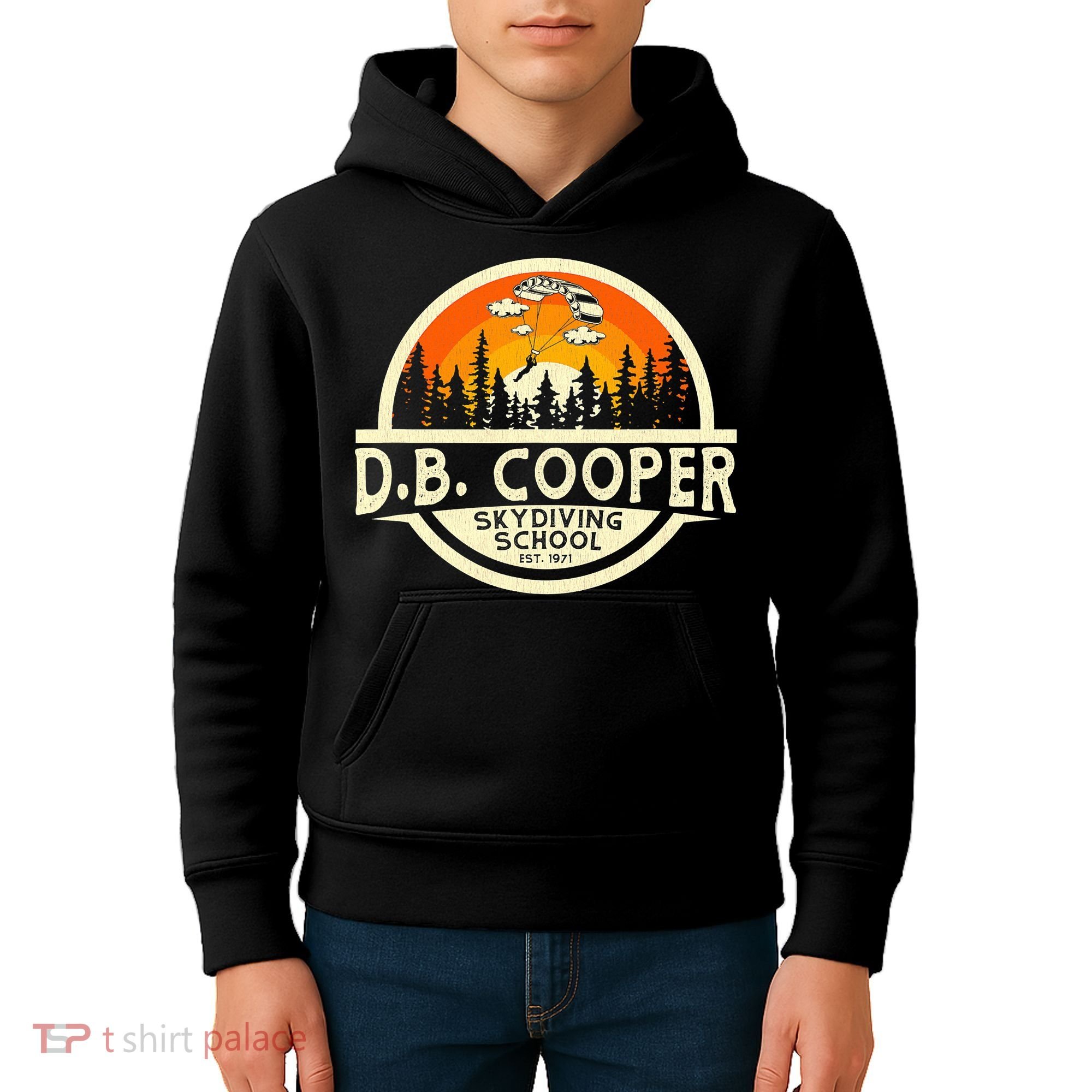 D B Coopers Skydiving School Portland Oregon Kids Hoodie