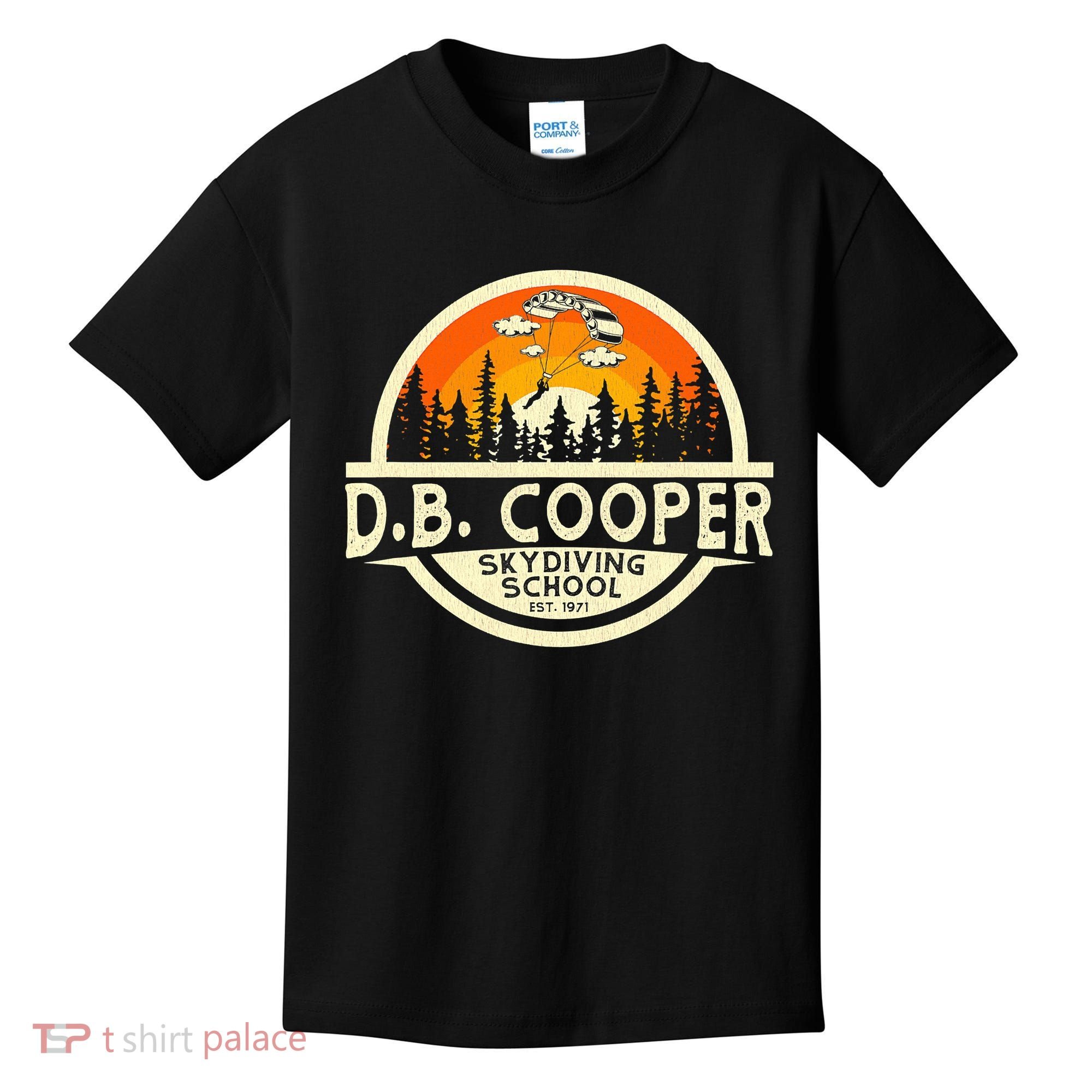 D B Coopers Skydiving School Portland Oregon Kids T-Shirt
