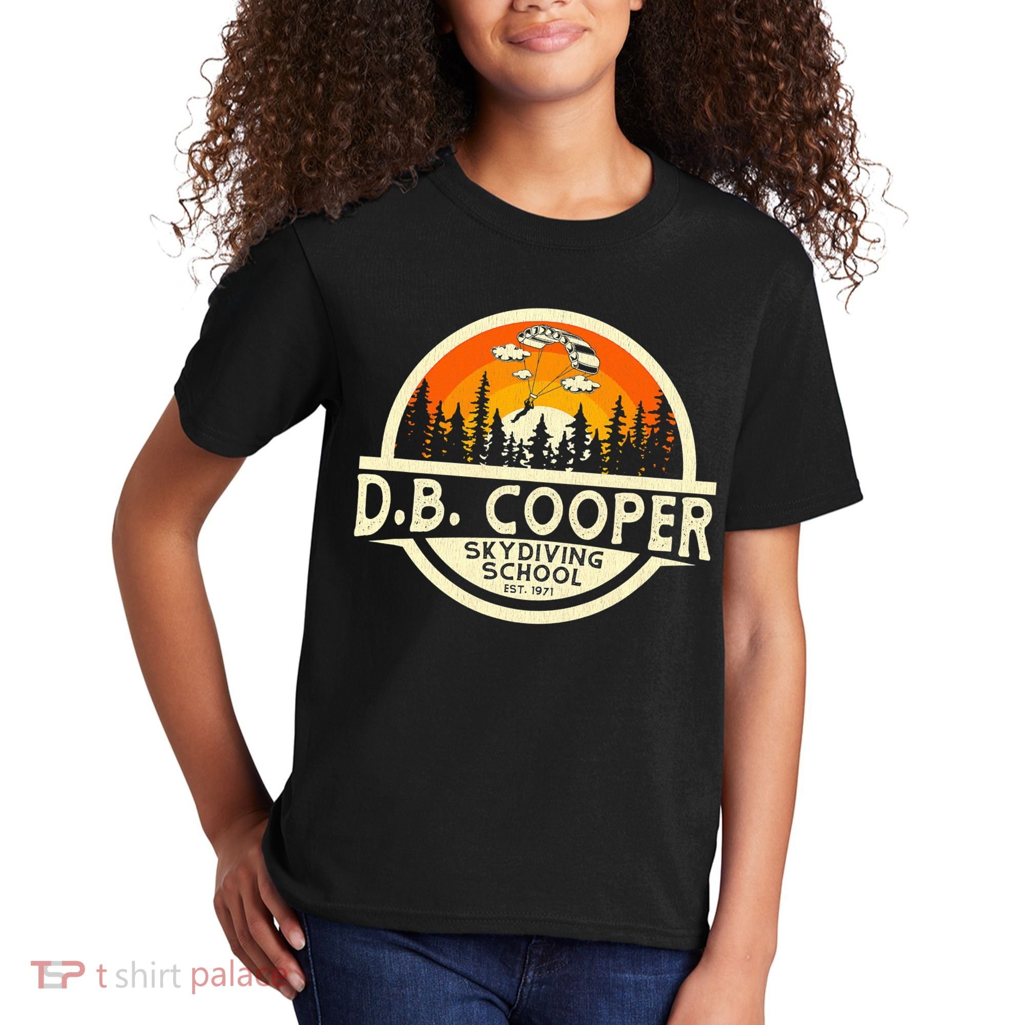 D B Coopers Skydiving School Portland Oregon Kids T-Shirt