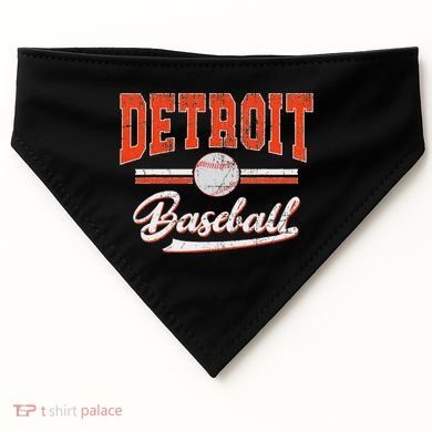 Detroit Baseball USA-Made Doggie Bandana