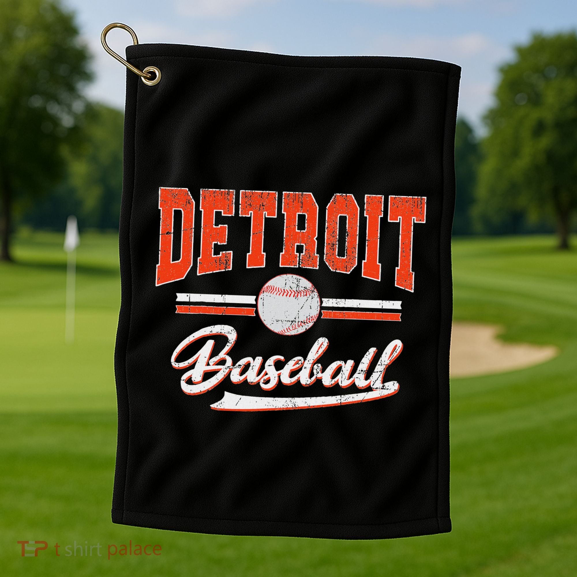 Detroit Baseball Golf Towel