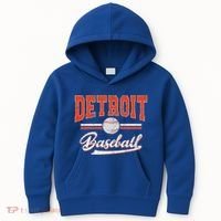 Detroit Baseball Kids Hoodie thumb 0