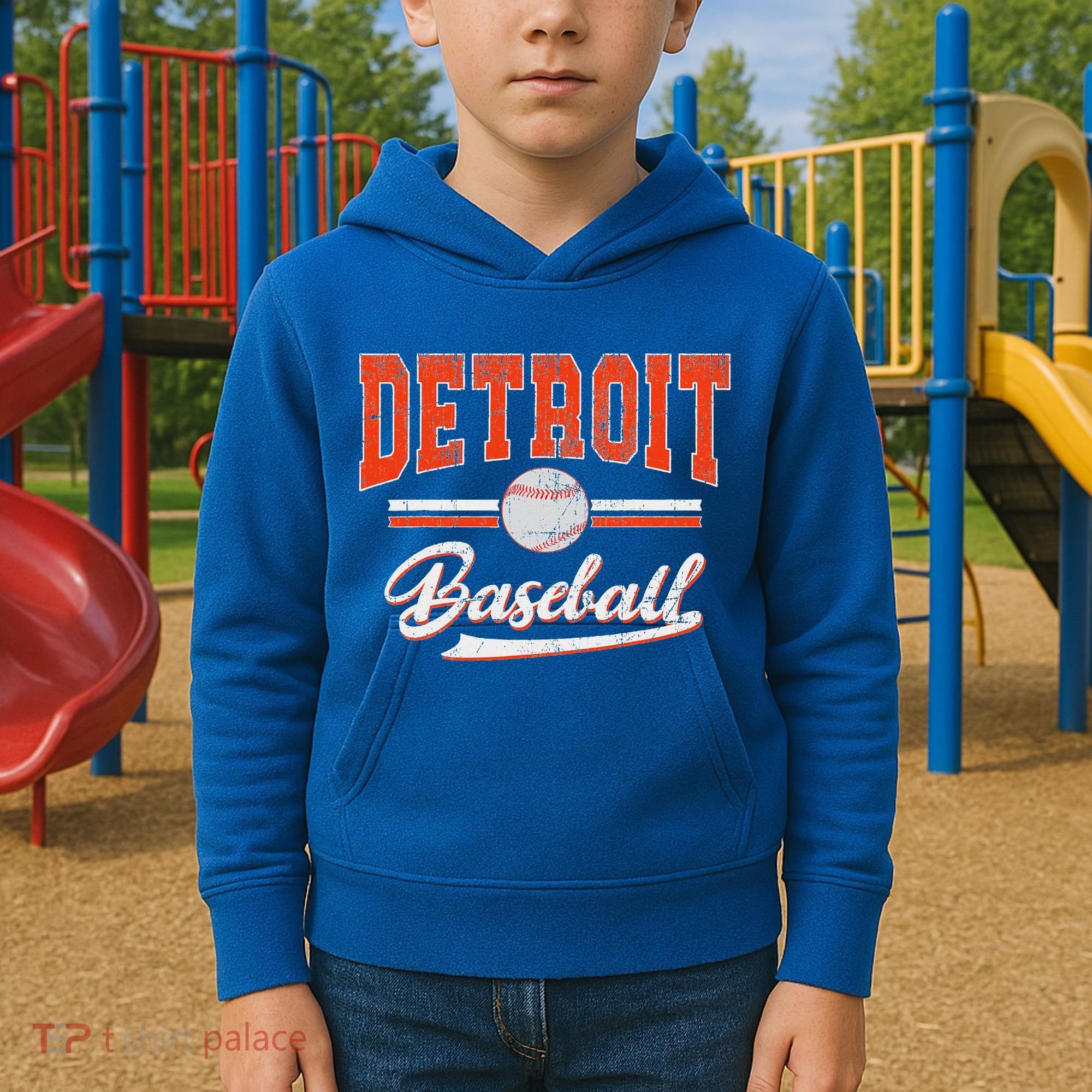 Detroit Baseball Kids Hoodie