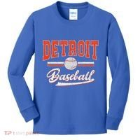 Detroit Baseball Kids Long Sleeve Shirt thumb 0